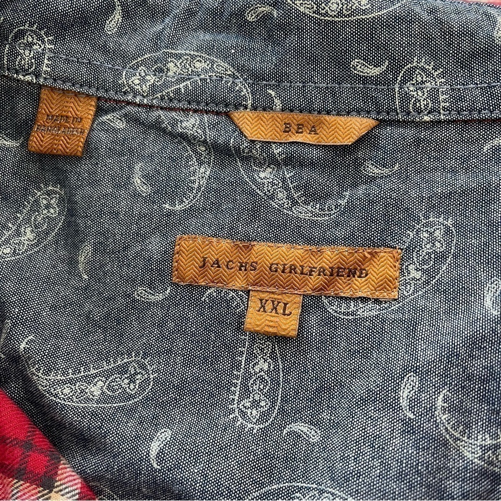 Jachs Girlfriend women’s plaid button down shirt. Size XXL - Picture 4 of 6